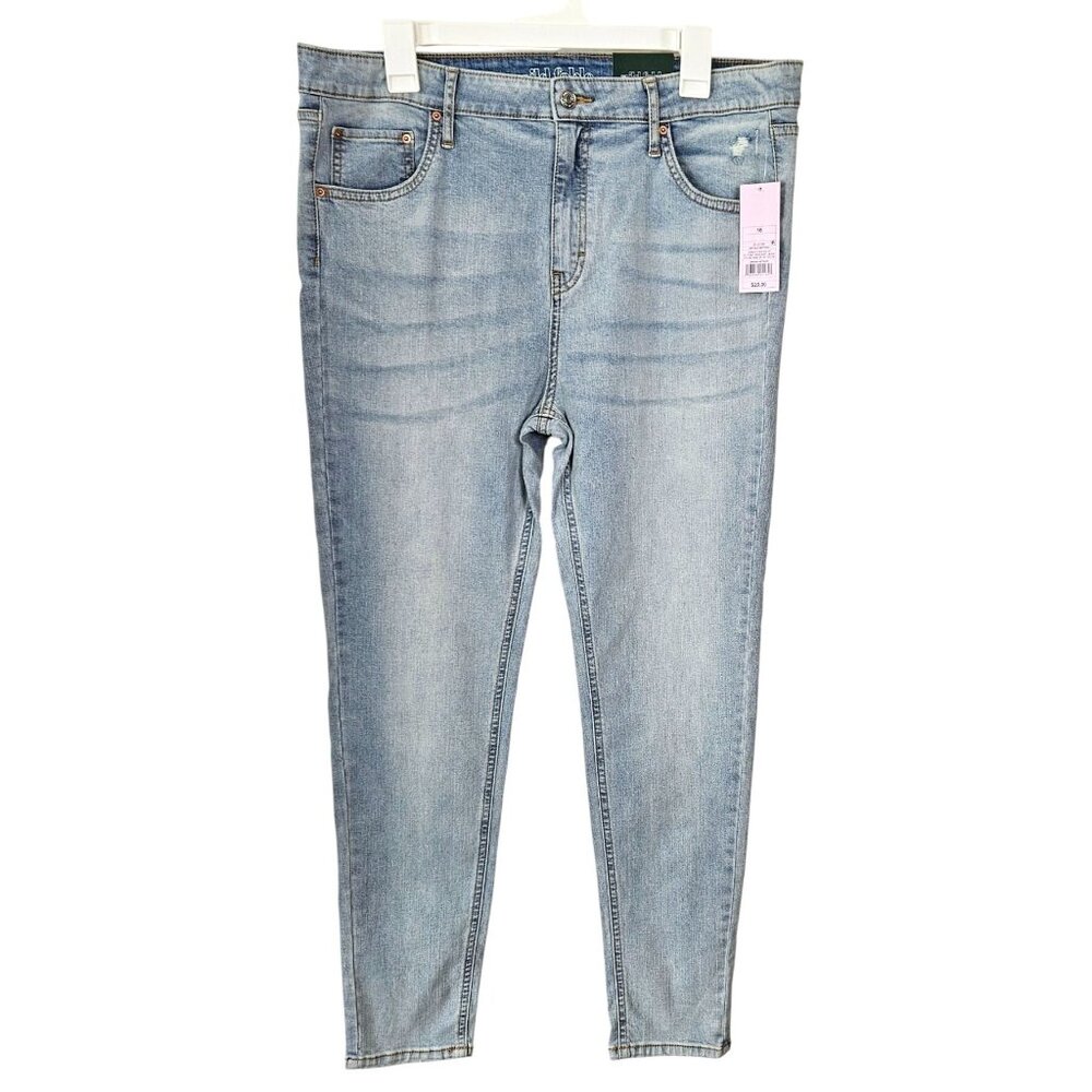 Wild Fable Womens Jeans Size 16 High Rise Skinny Lightwash Casual Distressed
